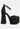 lucky me block platform sandal with metal chain#color_black