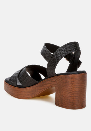 Elenia Platform Block Heel Sandals