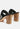 MILLE FEUX Suede Slip-On Block Heeled Sandal in Black-Black
