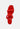 PIN-UP Red Braided High Heel Sandals-Red