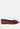 chuckle burgundy big bow suede ballerina flats_burgundy