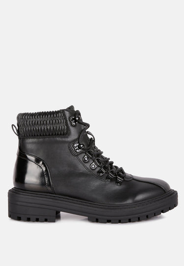boundless faux leather ankle boots#color_black