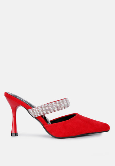 fauci diamante strap heeled mules#color_red