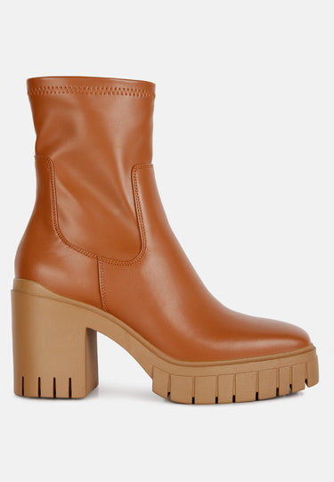 kokum faux leather platform ankle boots#color_tan