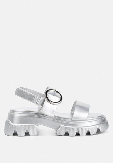 silas metallic chunky sandals#color_silver