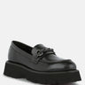 cheviot black chunky leather loafers_black