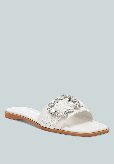 Hazbin Diamante Flat Sandals