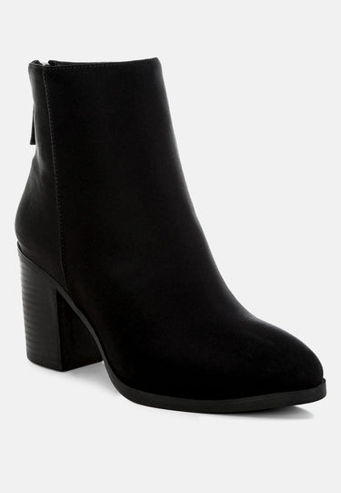 Warley Block Heel Ankle Boots in Black