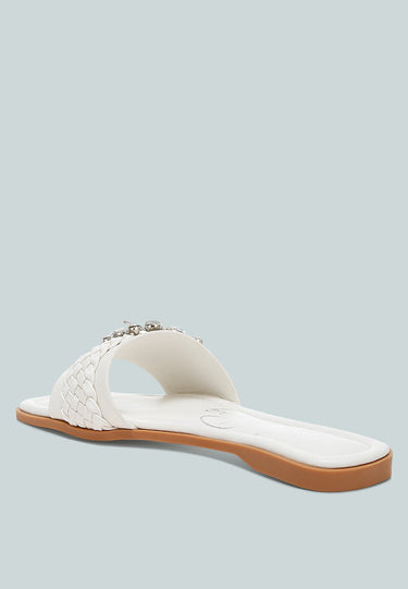 Hazbin Diamante Flat Sandals