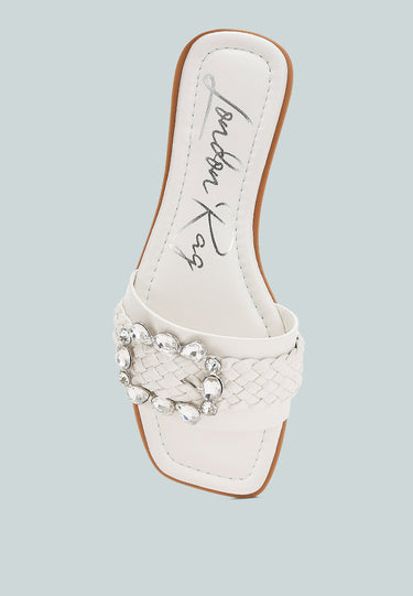 Hazbin Diamante Flat Sandals