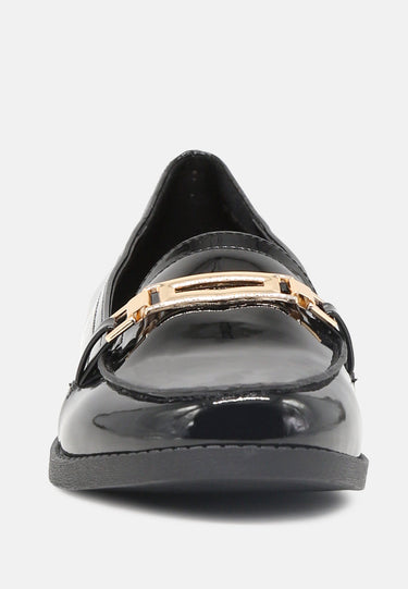 Faux Leather Formal Loafers
