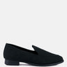 BOUGIE Black Organic Canvas Loafers_Black