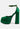 MARTINI Green Sky High Rampwalk Satin Sandals-Green