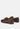 vouse low block loafers adorned with golden chain#color_brown