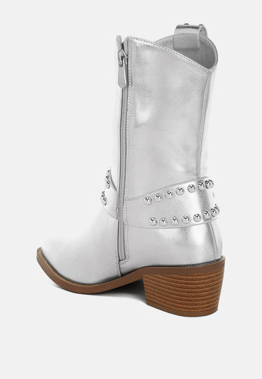 Studded Harness Detail Boots by RAG