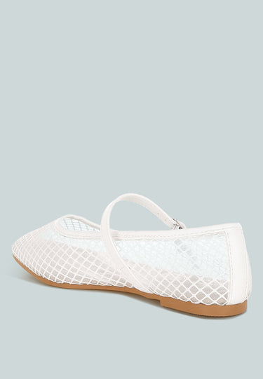 Mesh Mary Jane Flats by Mode