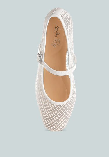 Mesh Mary Jane Flats by Mode