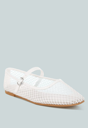 Mesh Mary Jane Flats by Mode