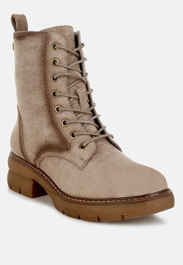 Lace Up High Ankle Boots by RAG