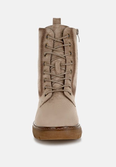 Lace Up High Ankle Boots by RAG