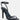 BLONDES Black Croc High Heeled Sandal-Black