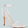 BLONDES White Croc High Heeled Sandal_off White