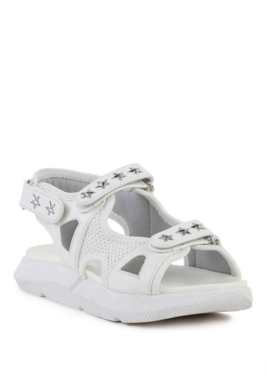 Cerys Double Strap Metal Studded Sandals