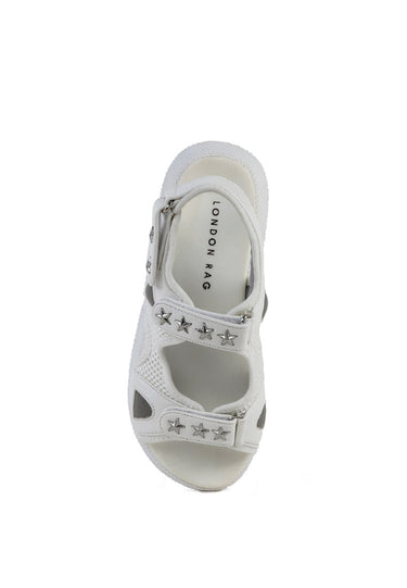 Cerys Double Strap Metal Studded Sandals