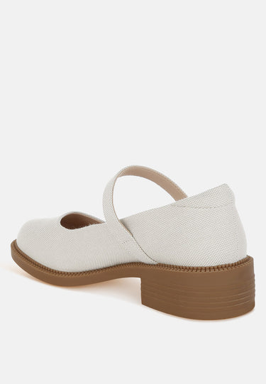Canvas Mary Jane Shoes by Mode