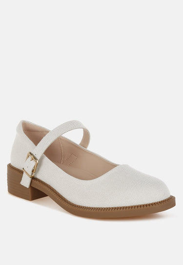 Canvas Mary Jane Shoes by Mode