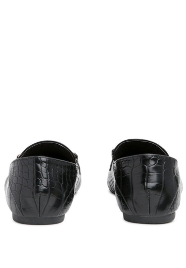 Croc Buckle Loafers