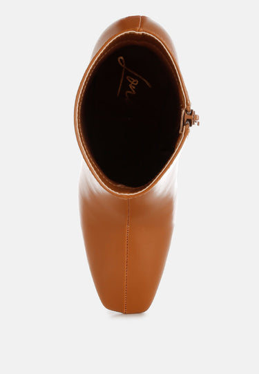 Square Toe Ankle Boots by RAG