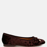 buckrose velvet bow ballerinas#color_brown