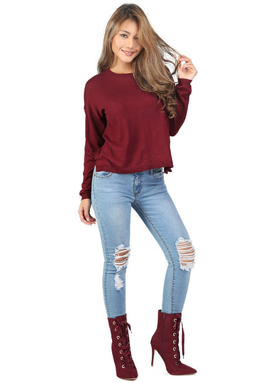 Crew Neck Knit Sweater
