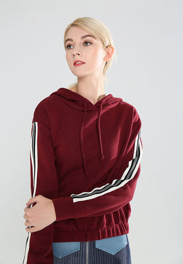 Taped Sleeve Hoodie