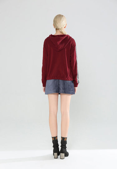 Taped Sleeve Hoodie