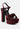 LIDDEL Burgundy Velvet High Block Heeled Sandals_Burgundy