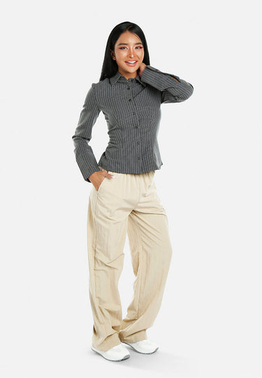 Elasticated Flared Pants