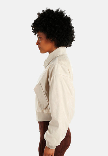 Elasticated Hem Bomber Jacket