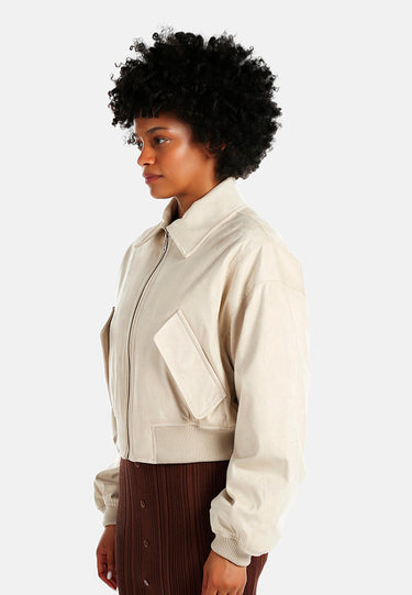 Elasticated Hem Bomber Jacket