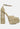 COSETTE Diamante Embellished Ankle Strap High Block Heel Sandals in Beige#color_beige