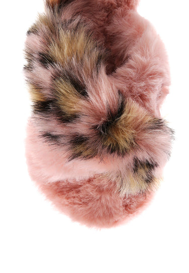 chipmunk times fur indoor flats#color_pink