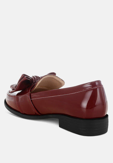 ARAMINTA Classic Chunky Bow Loafers