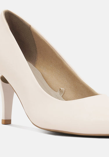 Women Faux Leather Stiletto Pumps