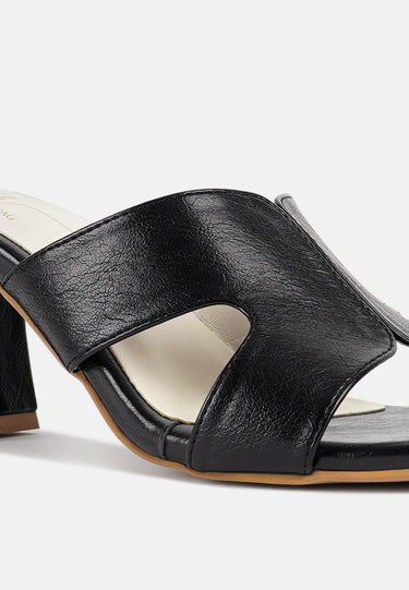 Women Square Toe Block Heels