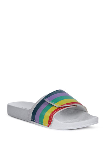 Muller Colorful Striped Pool Sliders