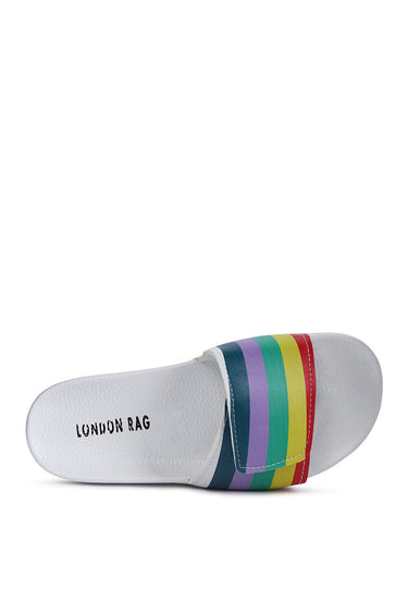 Muller Colorful Striped Pool Sliders