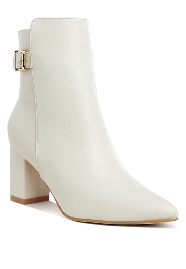 Belt Detail Block Heel Boots by RAG