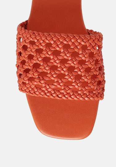 Chiara Woven Strap Slip-on Flats