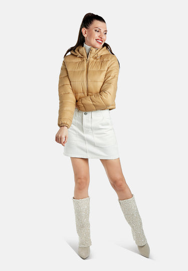 Cropped Down Hooded Jacket by RAG